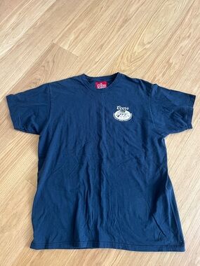 Seager X Coors Banquet Protectors Tee Mens Navy size XL
